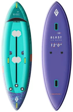Aquatone Blast 12'0" Recreational Kayak 2-Person Green-Purple