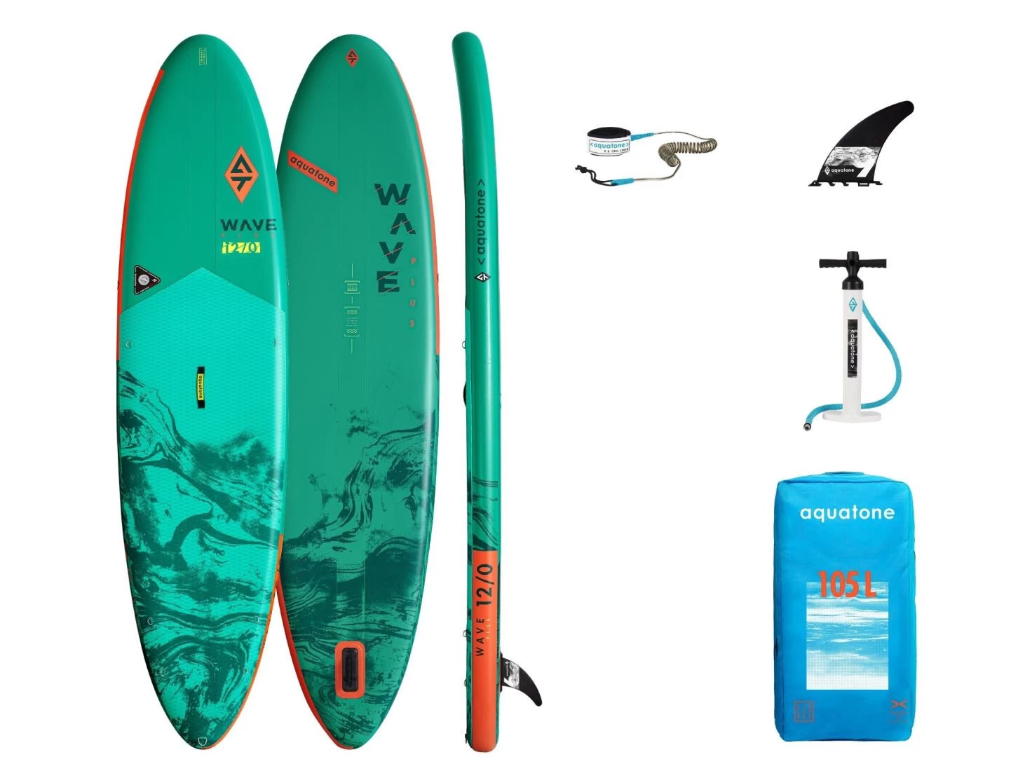 Aquatone Wave Plus 12'0" SUP Only Green