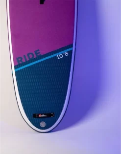 Red Paddle Co. Red Paddle Co 10'6 Ride MSL Inflatable SUP + Cruiser Tough Paddle White-Purple-Dark Blue -Promos Surf Magasin red paddle co 10 6 ride msl inflatable sup hybrid tough paddle white purple dark blue 2