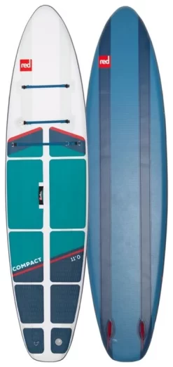 Red Paddle Co. Red Paddle Co 11'0 Compact MSL Inflatable SUP White-Teal-Dark Blue -Promos Surf Magasin red paddle co 11 0 compact msl inflatable sup white teal dark blue 0
