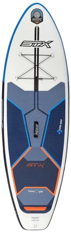 STX I-Sup Hybrid Cruiser Junior 8' X 28" X 4 ' 2022 Blue-Orange -Promos Surf Magasin stx isup hybrid cruiser junior 8 x 28 x 4 blue orange 1
